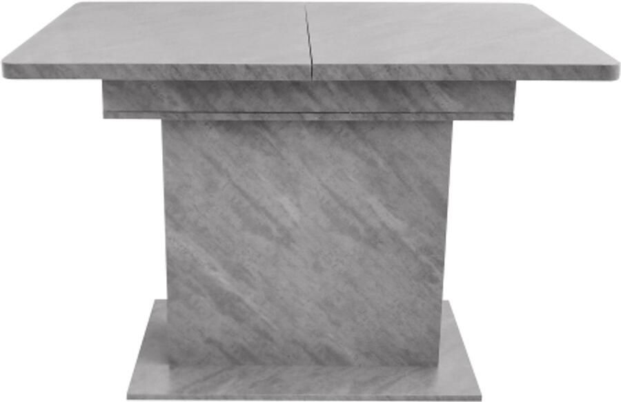 Eettafel 110x70x75cm Rechthoekige Grijs Spaanplaat Uitbreidbare Met Opbergruimte Multifunctionele Ruimtebesparende Eettafel Voor Woonkamer Keuken