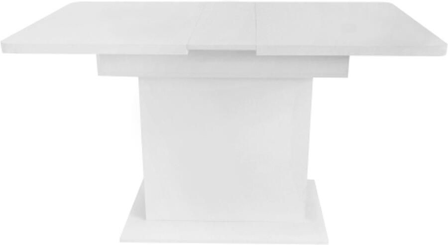 Eettafel 110x70x75cm Rechthoekige Wit Spaanplaat Uitbreidbare Met Opbergruimte Multifunctionele Ruimtebesparende Eettafel Voor Woonkamer Keuken