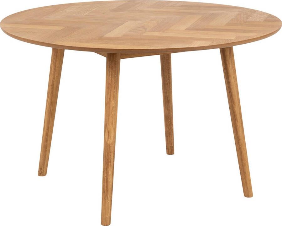 SMUK Eettafel Ø 120 cm Elain Eik Visgraat