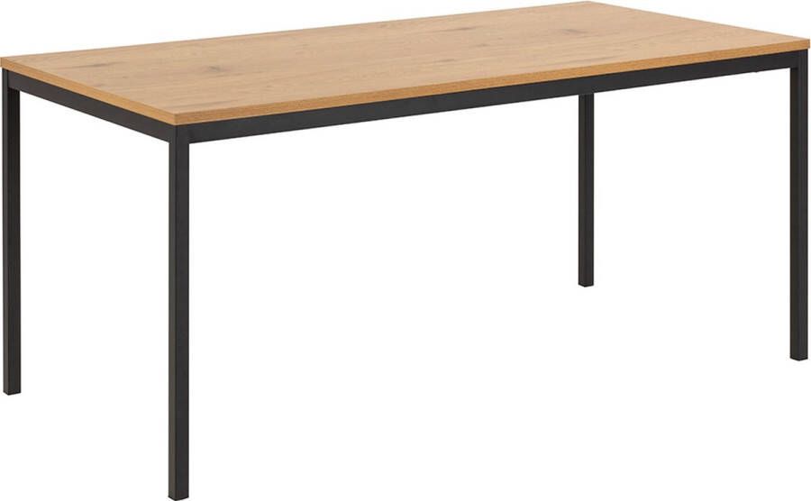 SMUK Eettafel 160 cm Chelsea Eik Zwart