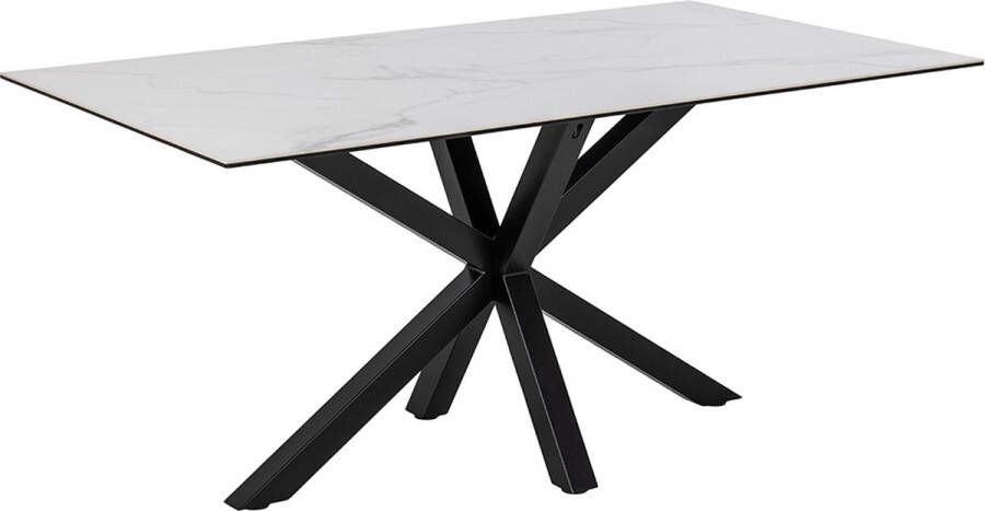 SMUK Eettafel 160 cm Kesia Keramiek Wit