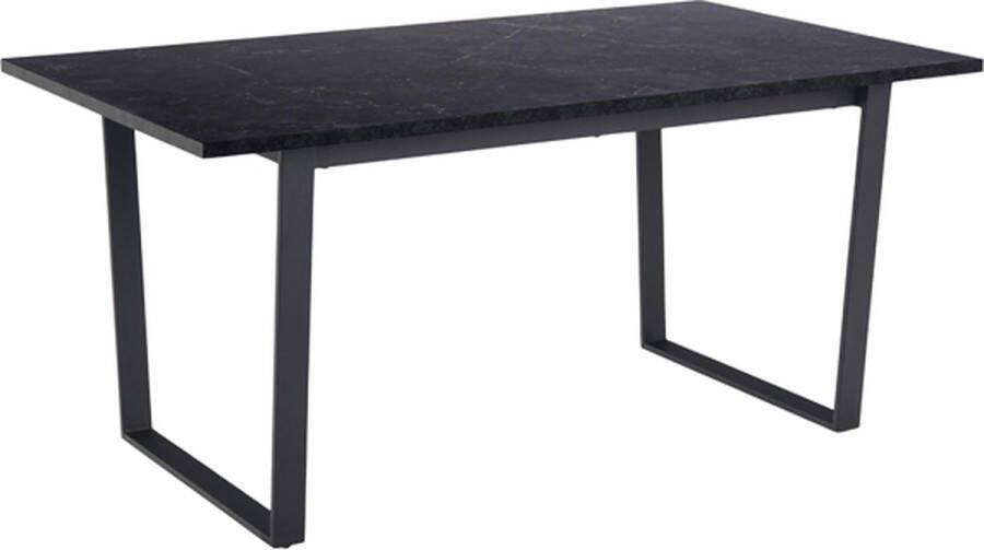 SMUK Eettafel 160 cm Mable Marmer Zwart