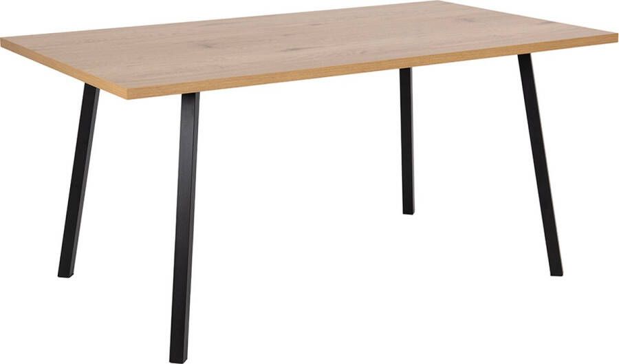 SMUK Eettafel 160 cm Piper Eik Zwart