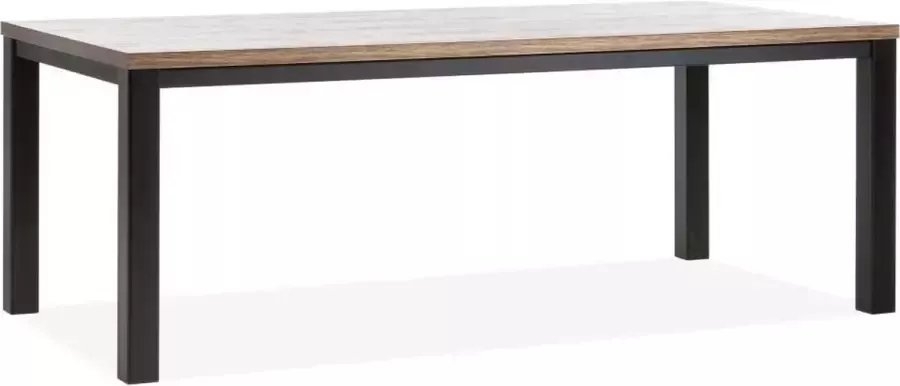 Woonexpress Eettafel 190x90 Middelburg Bruin Houtlook Bruin 77x90x190cm (hxbxd) - Foto 1