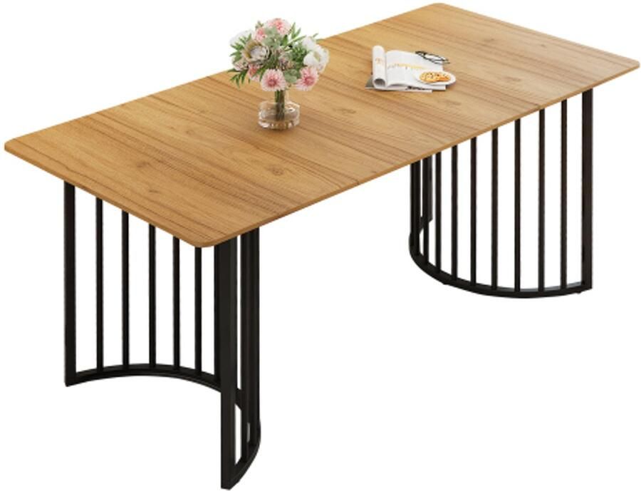 Zonder merk Gotagee Eettafel 4 personen eettafel hout 140×80 cm eettafel keukentafel voor eetkamer en keuken