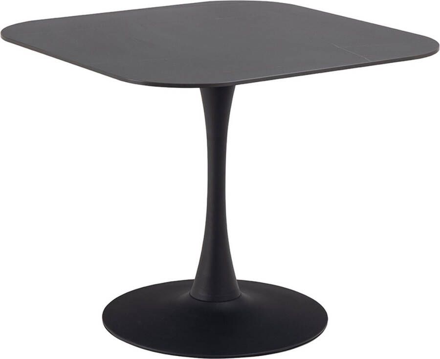 SMUK Eettafel 90 cm Jayden Keramiek Zwart