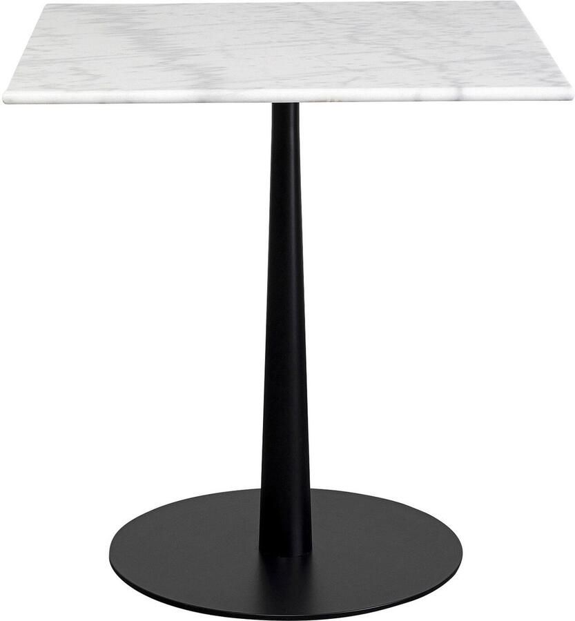 Eettafel Bistrot Capri 70x70cm wit marmer Kare Design