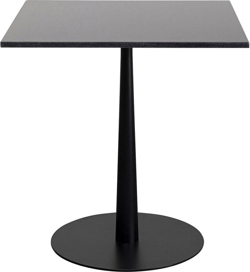 Kare Design Eettafel Bistrot Capri 70x70cm zwart graniet