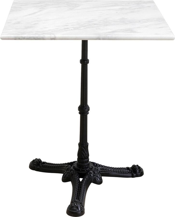 Eettafel Bistrot vierkant 60x60cm wit marmer Kare Design