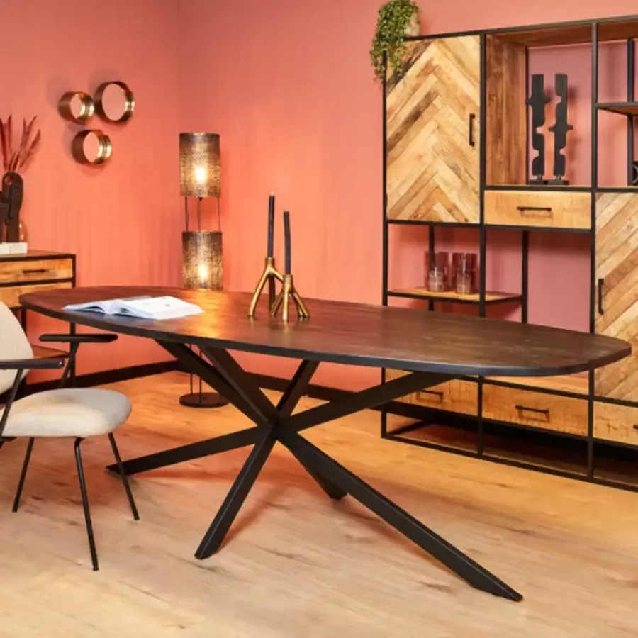 Eettafel Elegance Black Deens ovaal 240×110 cm