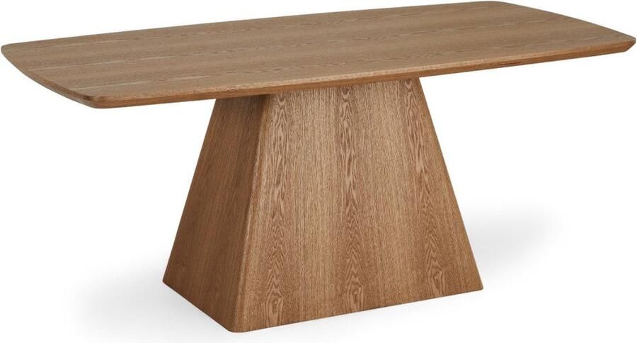 Rootz Living Rootz Eettafel Elegante eettafel Ruime eettafel Duurzaam MDF en metaal Eenvoudig onderhoud Comfortabele zitplaatsen voor 6-8 90 cm x 180 cm x 76 cm