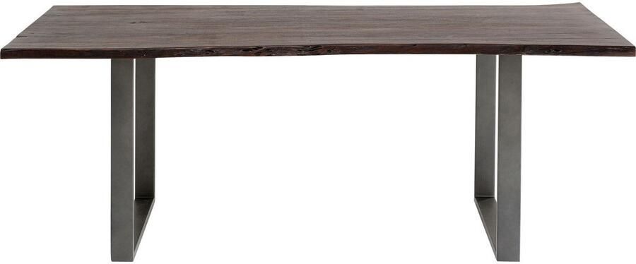 Eettafel Harmony 200x100cm walnoot staal Kare Design