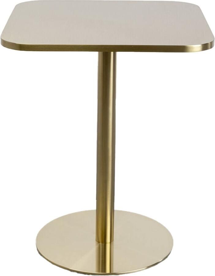 Eettafel Julie 60x60cm goud Kare Design