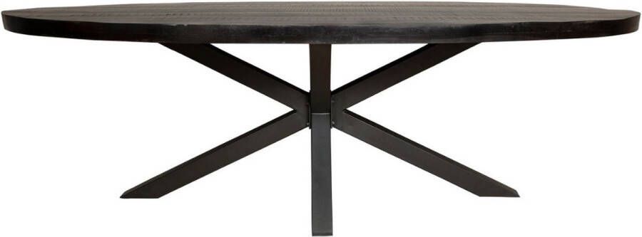 Eettafel Milan Eetkamertafel ovaal Zwarte eettafel 300 cm - Foto 2