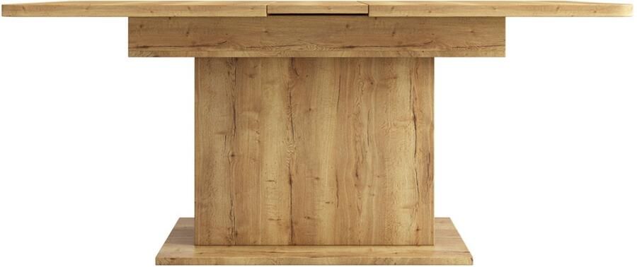 Eettafel opvouwbare tafel multifunctionele tafel met meerdere open opbergruimtes inklapbaar ontwerp bespaart ruimte imitatie houtnerf uiterlijk 110 130x70x75 cm Houtkleur