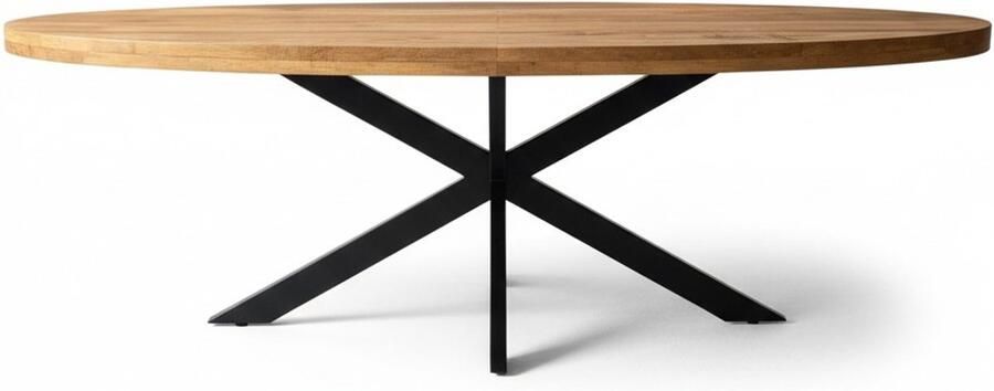 Sfeerwonen Enzo Eettafel Ovaal – 220x110 cm – Mangohout – Naturel - Foto 2