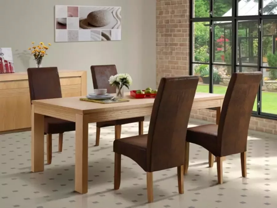 Eettafel SYMPHONIE 8 personen Geoliede eik L 200 cm x H 76 cm x D 100 cm