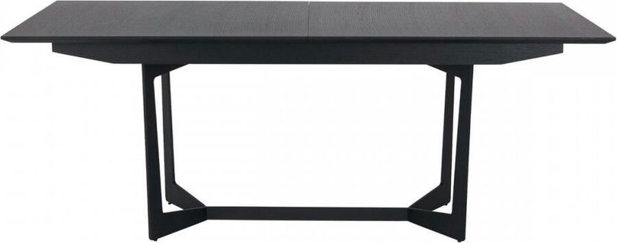 Rootz Living Rootz Eettafel Uitbreidbare tafel Moderne eettafel Zwart gelakt eikenfineer Duurzaam en verfijnd 200 250 cm x 100 cm x 76 cm