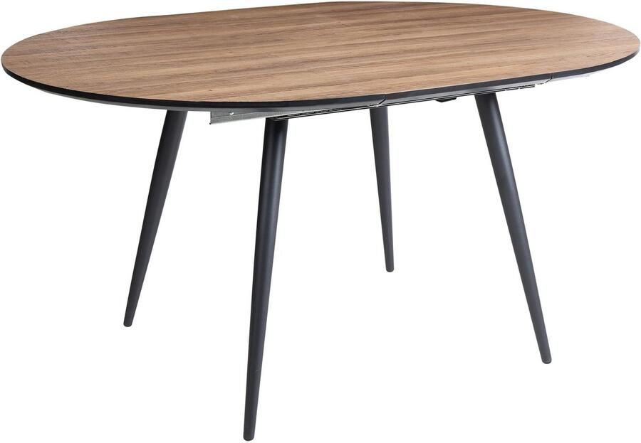 Beliani Eettafel uitschuifbaar SENIAC Bruin 110 150 cm 112 cm
