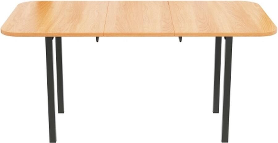 Zonder merk Gotagee Eettafel Uitschuifbare Keukentafel voor 4-6 Personen Woonkamertafel Bijzettafel Woonkamermeubels Legering Ondersteuning