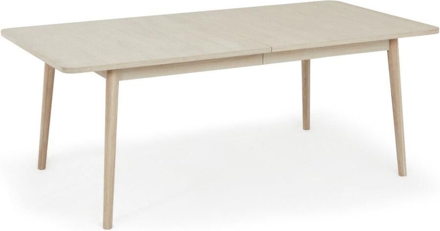Rootz Living Rootz Eettafel Uitschuifbare tafel Uitschuifbare tafel Massief eiken en metaal Elegante afwerking Duurzaam Eenvoudig onderhoud 100 cm x 200-300 cm x 75 cm