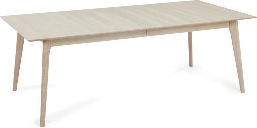Rootz Living Rootz Eettafel Uitschuifbare tafel Vlindersysteem Massief eiken en fineer Stijlvol en duurzaam 105 cm x 220 cm x 75 cm