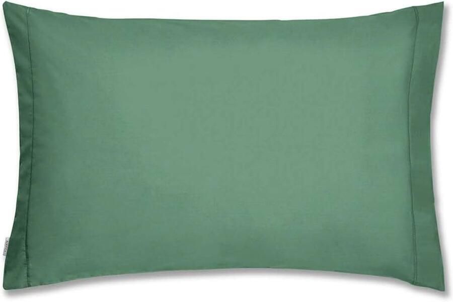 Effen geverfd percale jade beddengoed Groen 220 x 240 cm