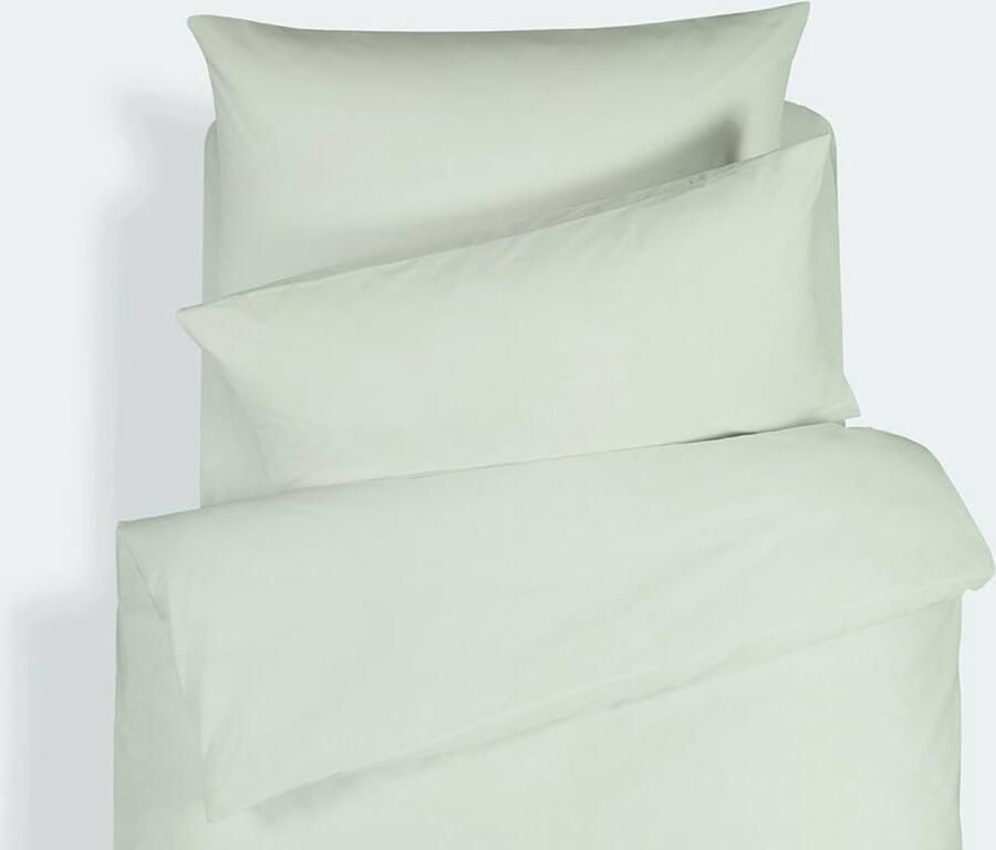 Effen Groen Beddengoed Katoen 135 x 200 + 80 x 80 cm