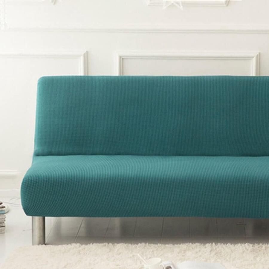 Effen Kleur Bankhoes zonder Armleuningen voor Slaapbank Vlekbestendig en Wasbaar