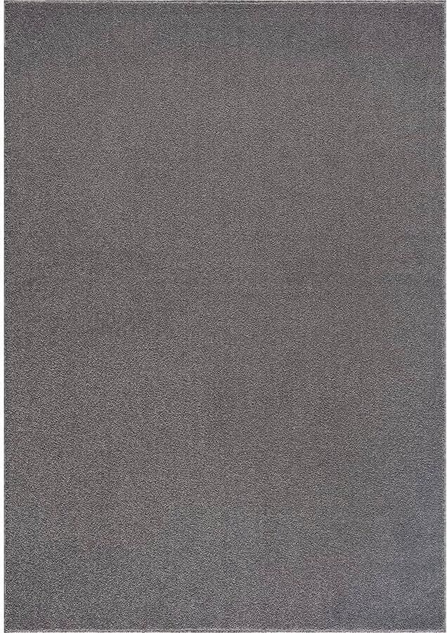 Effen lichtgrijs vloerkleed laagpolig 200 x 290 cm