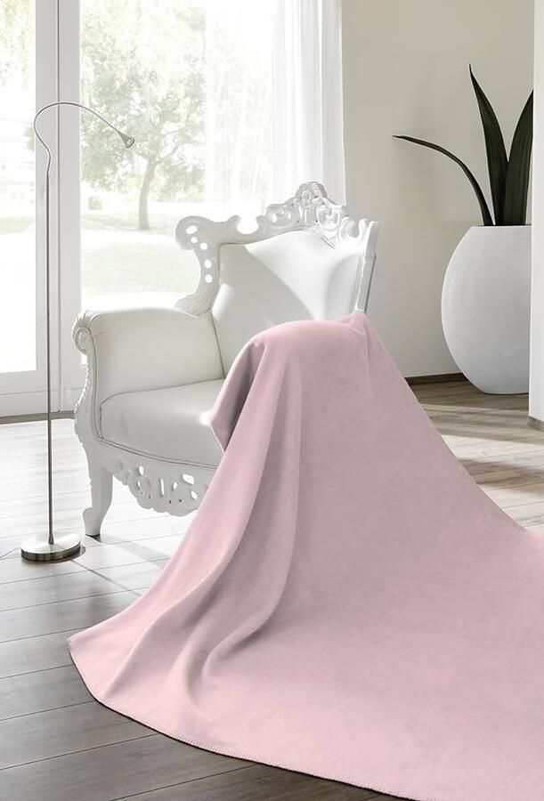 Effen Rosé Synthetische Sprei Eenpersoonsbed