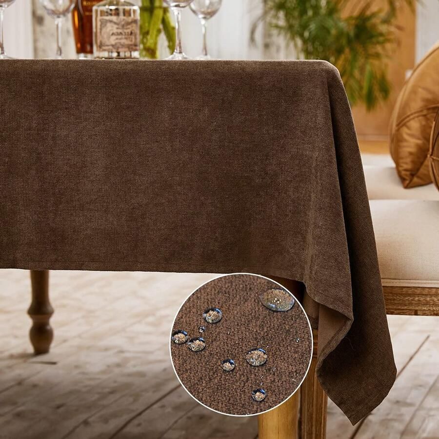 Effen tafelkleed veelzijdig en praktisch 1 stuk linnen