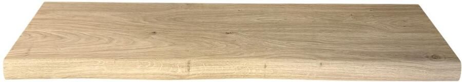 Eiken wandplank Blinde bevestiging Blinde plankdragers Boomstamrand Massief eiken 40x200mm 100cm Zwevende eiken plank Keukenplank Boekenplank
