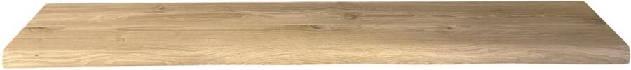 Eiken wandplank Blinde bevestiging Blinde plankdragers Boomstamrand Massief eiken 40x200mm 150cm Zwevende eiken plank Keukenplank Boekenplank