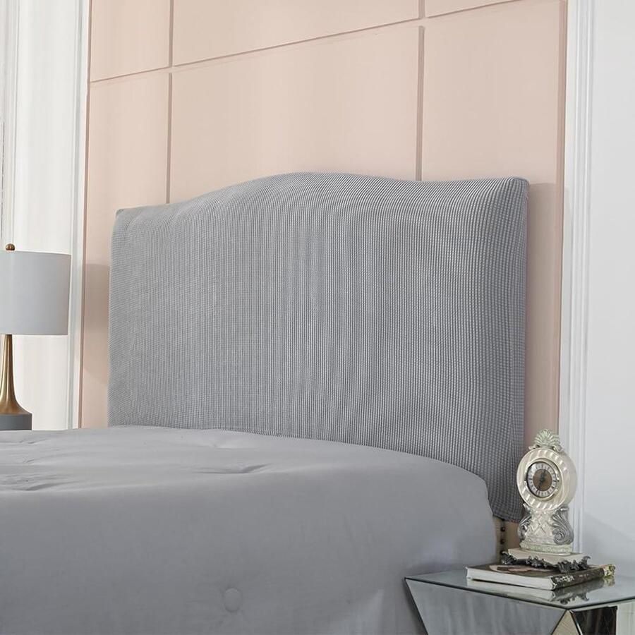 Elastic Bed Headrest Covers White Silver Single Large Double Bed 1.5m hoofdbord hoes elastische