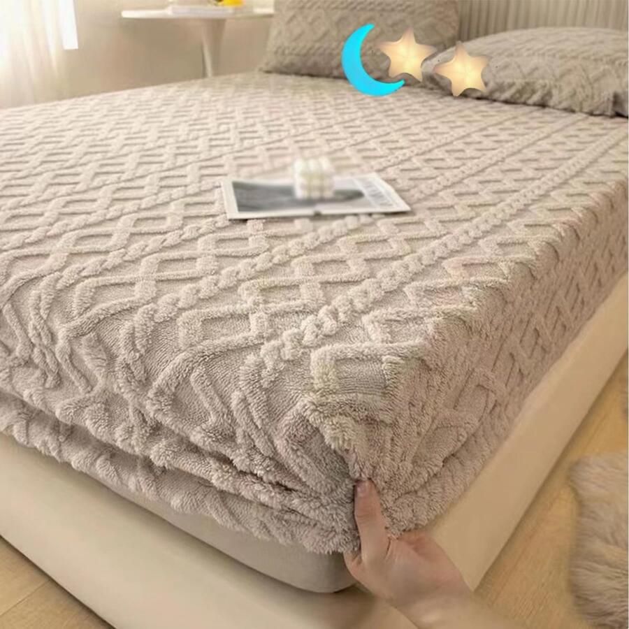 Elastic Bed Sheets King Size Elastic Bed Sheets Elastic Bed Sheets Quilted Fitted Up To 6-18 Soft And Comfortable The First Choice In Winter (78.7 * 86.6 in F)