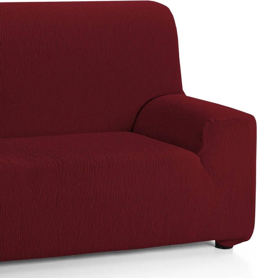 Stretch bankhoes bordeaux stof 3-zits 3 pleinen (170-220 cm) - Foto 2
