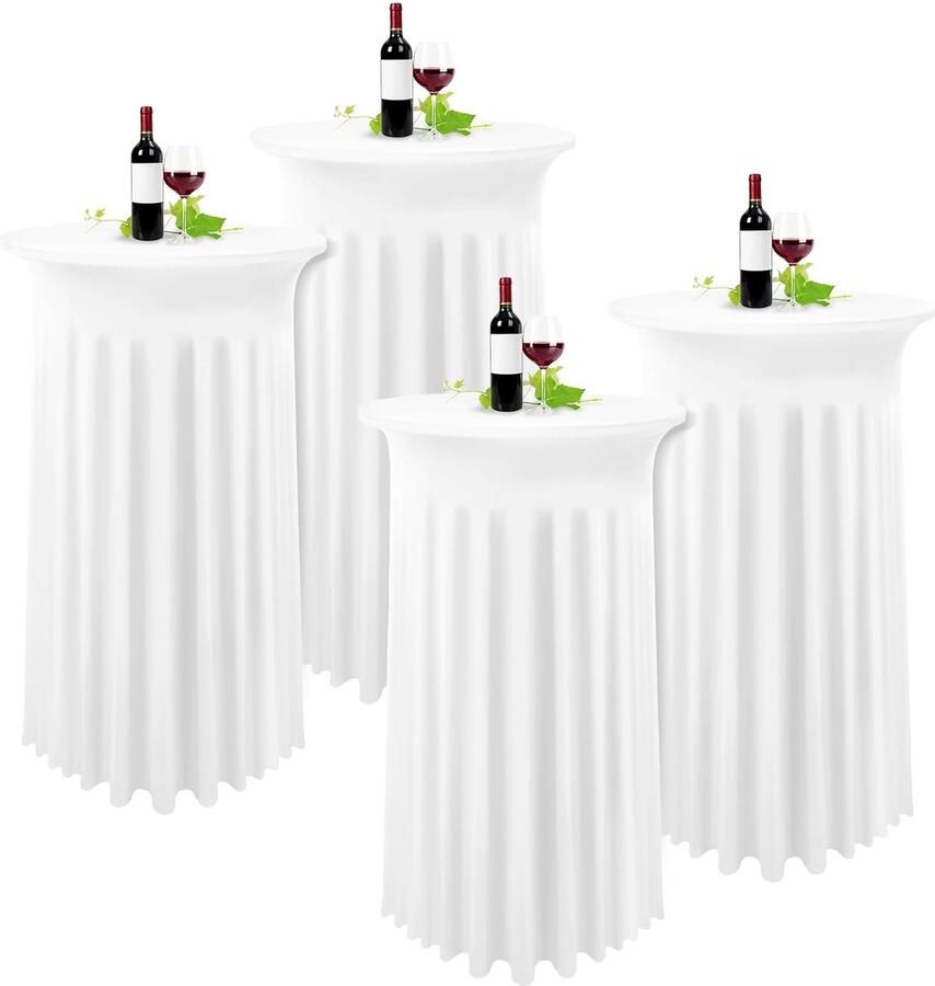 Elastisch spandex tafelkleed elegant en duurzaam set van 2