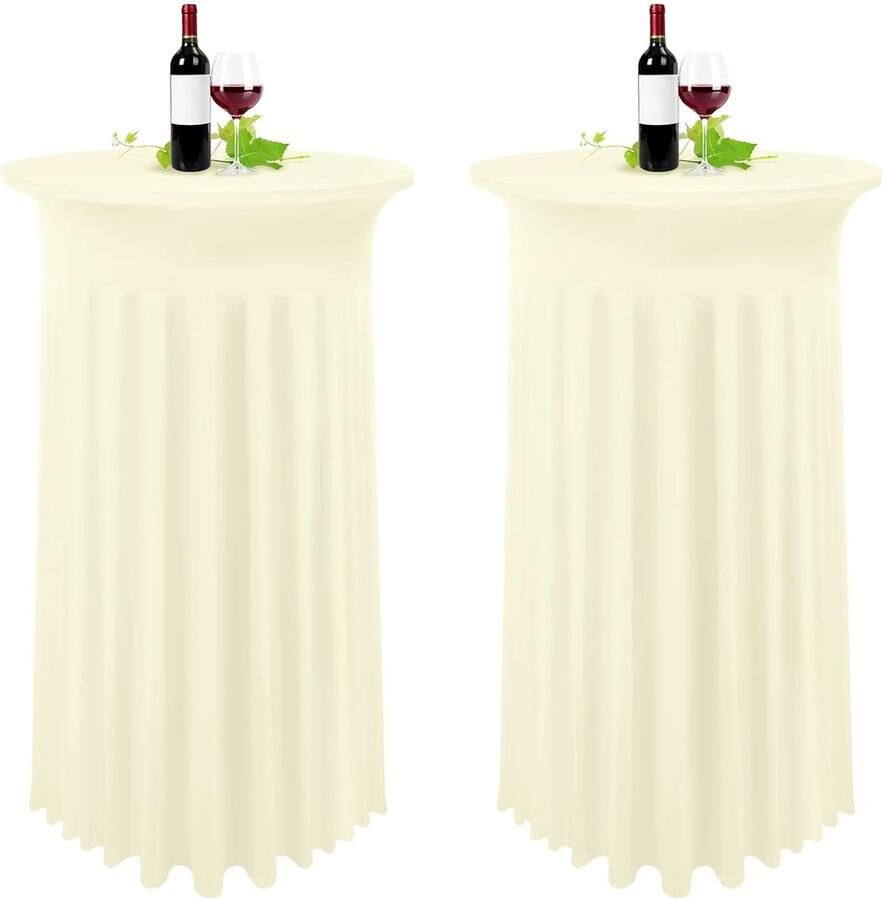 Elastisch spandex tafelkleed elegant ontwerp set van 2 60x110cm 80x110cm