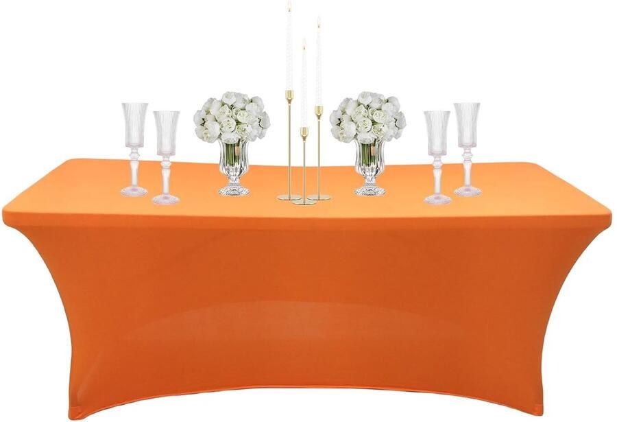 Elastisch Tafelkleed Perfect voor Feesten en Evenementen 1 stuk Polyester en Spandex 4 voet