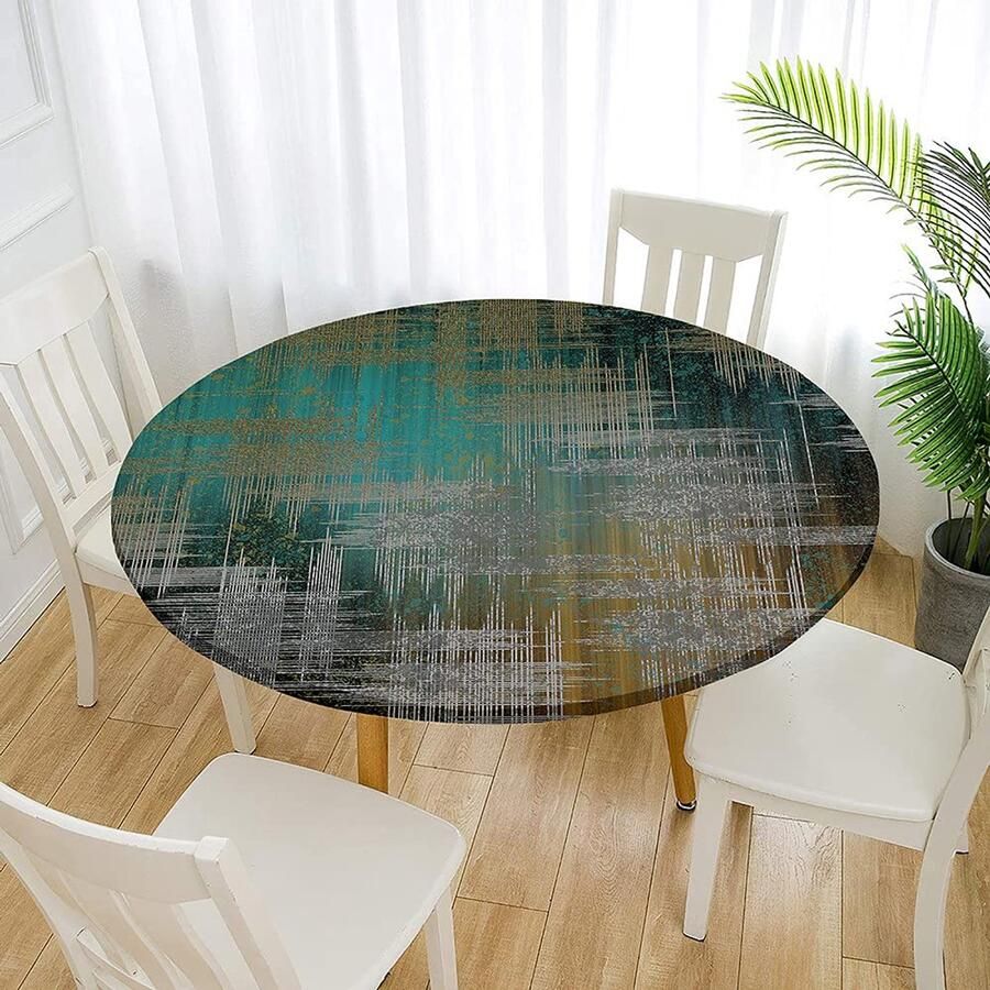 Elastisch Tafkleed Waterdicht en Onderhoudsvriendelijk 1 stuk Paars Polyester