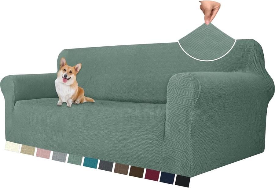 Elastische 3-Zits Bankhoes met Anti-slip en Krasbestendige Stof – Perfect voor Woonkamers