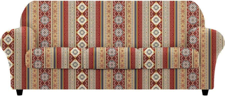 Elastische 3-Zits Bankhoes met Uniek Boho Design voor Een Perfecte Pasvorm en Bescherming
