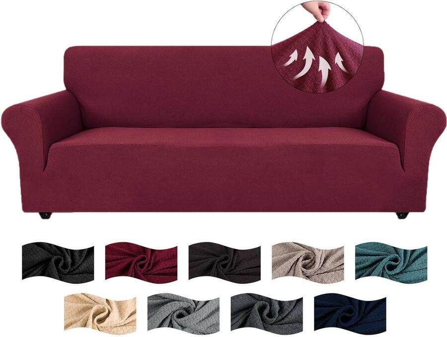 Elastische Bankhoes Duurzaam en Comfortabel 1 stuk Polyester