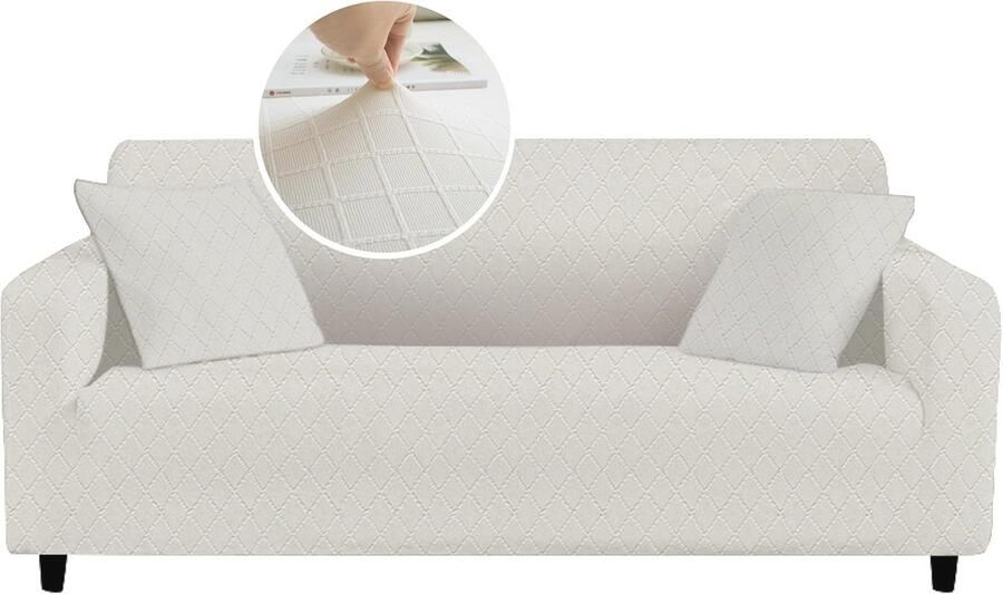 Elastische Bankhoes voor 2-zits met Armleuningen Waterdicht en Krasbestendig Geschikt voor Huisdieren