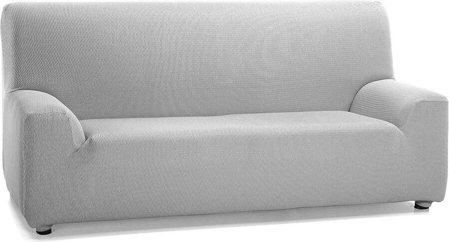 Elastische bankhoes voor 3-zitsbank Stof Grijs 170 x 220 cm