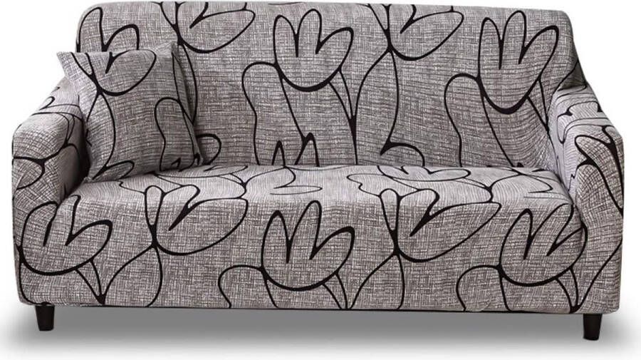 Elastische bankovertrek sofa-overtrek 1- 2- 3- 4-zits bankovertrek sofa-afdekking patroon hoezen voor L-vormige bank fauteuils in verschillende maten en kleuren - Foto 2