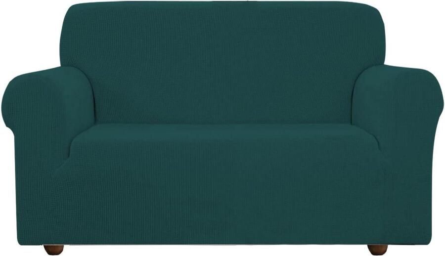 Elastische bankovertrek stretch bankhoes 2-zits olijfgroen geschikt voor banken van 145-185 cm