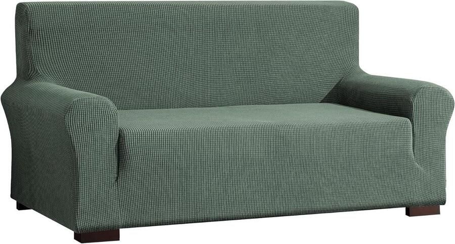 Elastische bankovertrek stretch hoes voor bank stoel 2-zits Bonengroen 145-185 cm