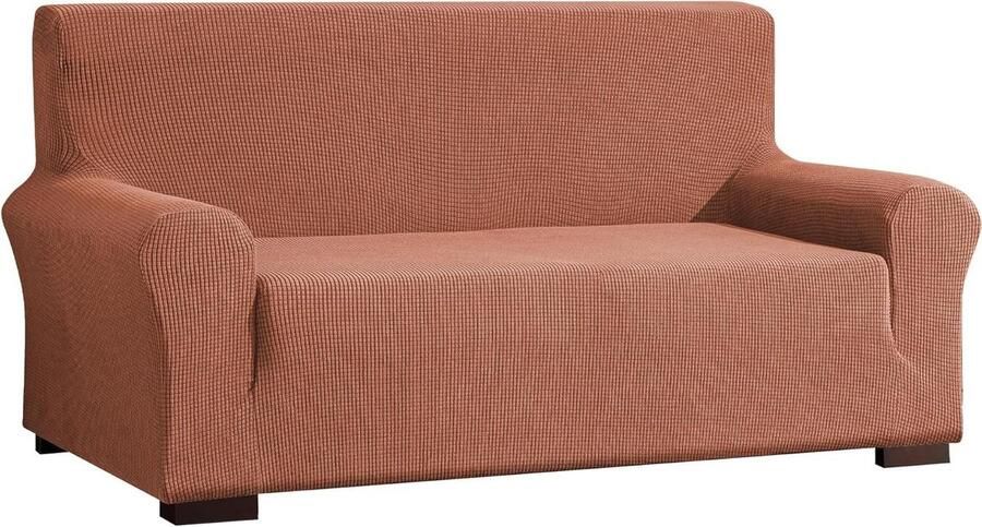 Elastische bankovertrek stretch hoes voor bankstoel 2-zits koraalrood 145-185 cm